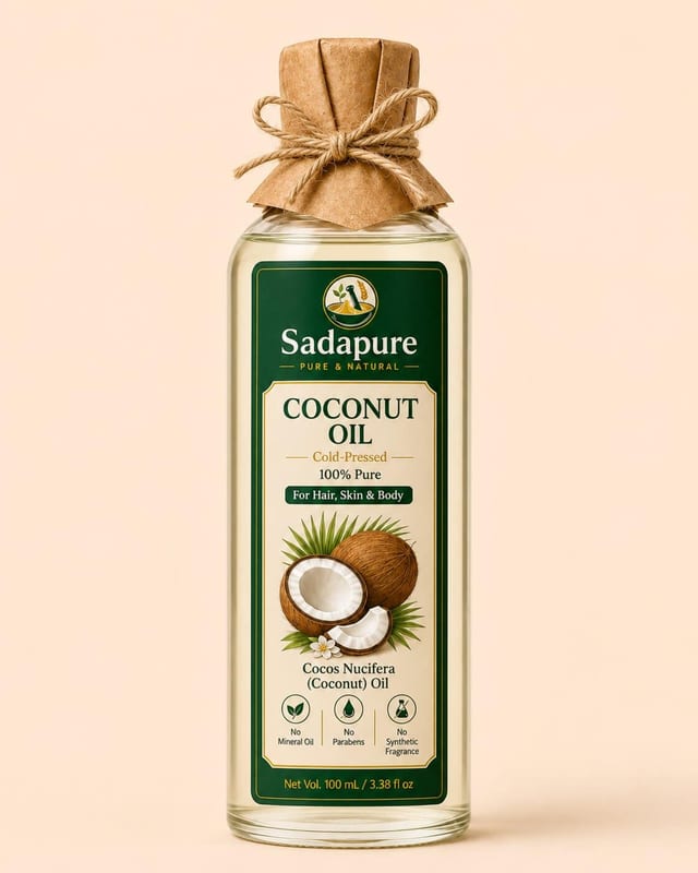 Coconut Oil (ناریل) — For Hair & Skin, 100 ml